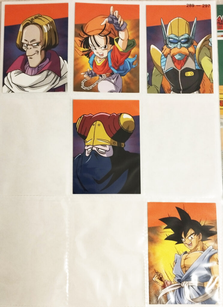 Dragonball Universal Collection by Panini - G25~G27, G29, G33