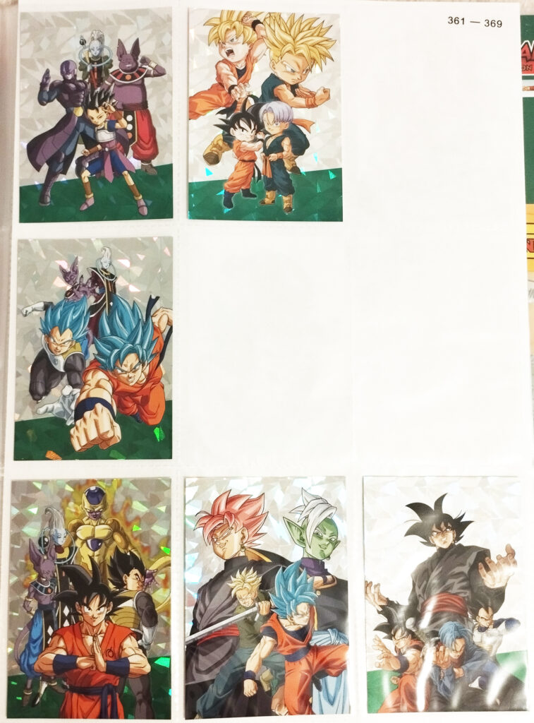 Dragonball Universal Collection by Panini - S01, S02, S04, S07~S09