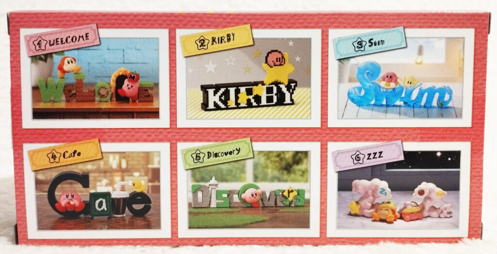 Kirby & Words by Re-ment - box back