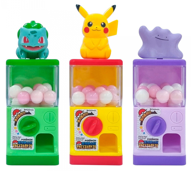 Pokémon Candy Vending Machine by Misty - Bulbasaur, Pikachu and Ditto