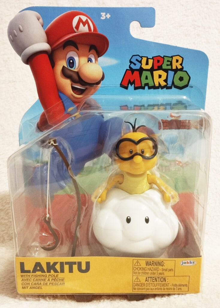 Super Mario 4" Figures by Jakks Pacific - Lakitu with fishing pole Wave 31 boxed