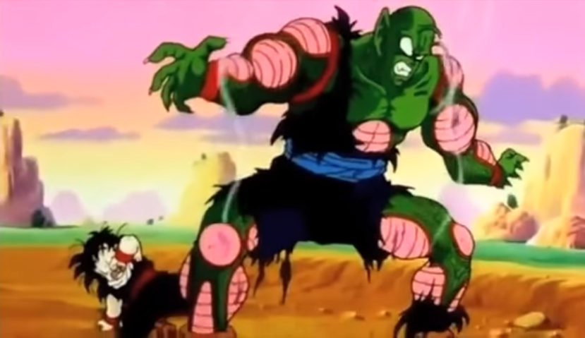 Screenshot of Dragonball Z Episode 28 where Piccolo's sacrificed himself for Gohan