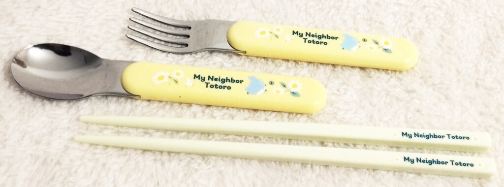 Ghibli My Neighbor Totoro Utensils Set by Skater - Daisies variant utensils