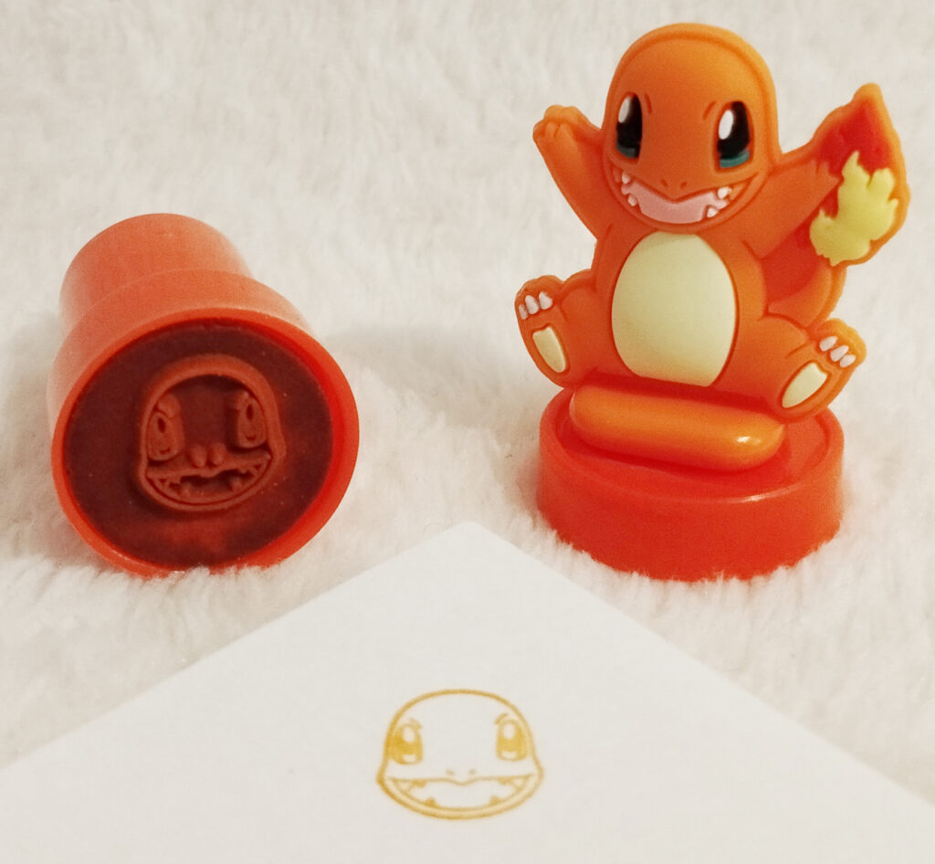 Pokémon Candy Tube with Stamp by Rose Marketing UK - Charmander