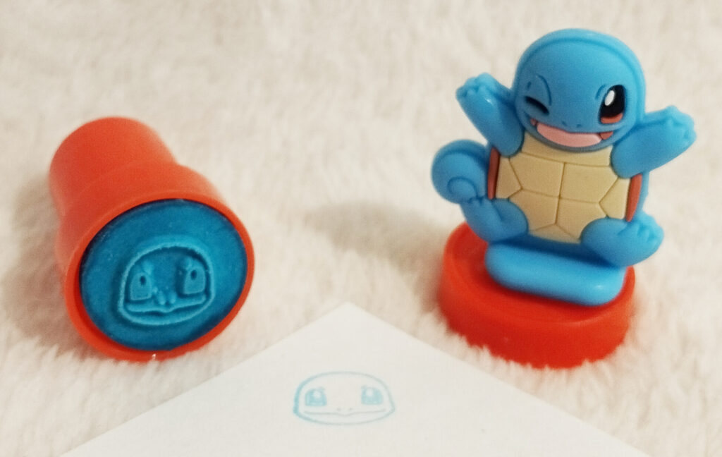 Pokémon Candy Tube with Stamp by Rose Marketing UK - Squirtle