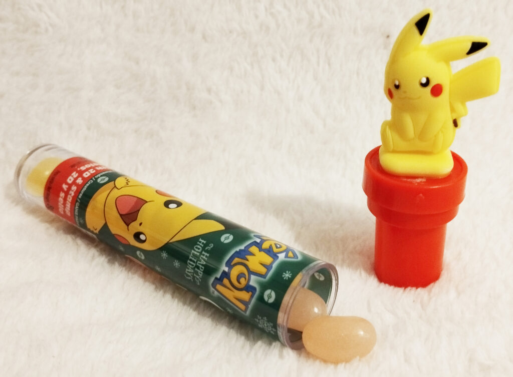 Pokémon Candy Tube with Stamp by Rose Marketing UK - opened