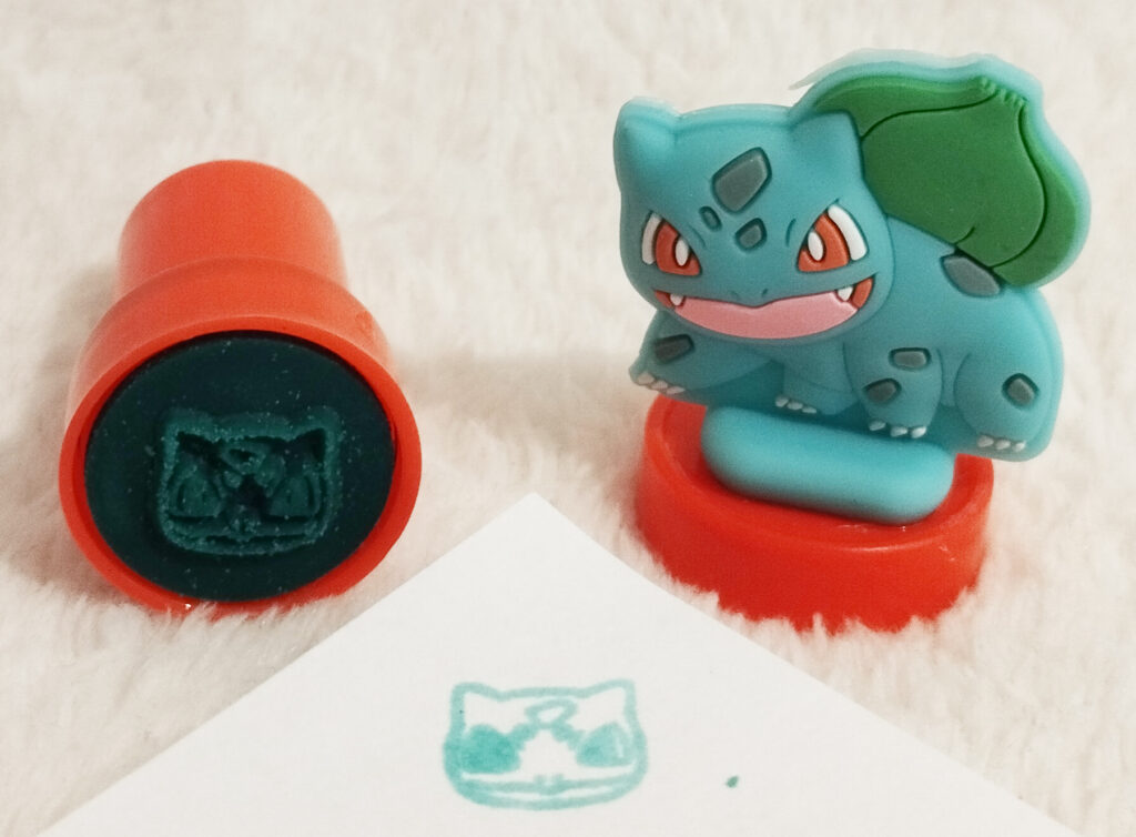 Pokémon Candy Tube with Stamp by Rose Marketing UK - Bulbasaur