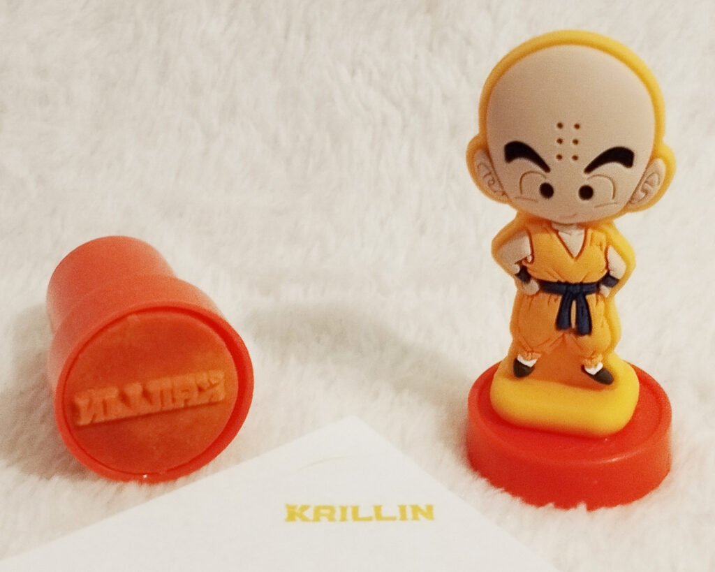 Dragonball Super Candy Tube with Stamp by Rose Marketing UK - Krillin